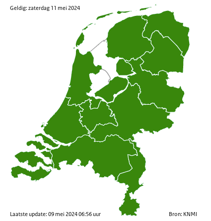 Klik voor actuele waarschuwingen voor Noord-Holland!