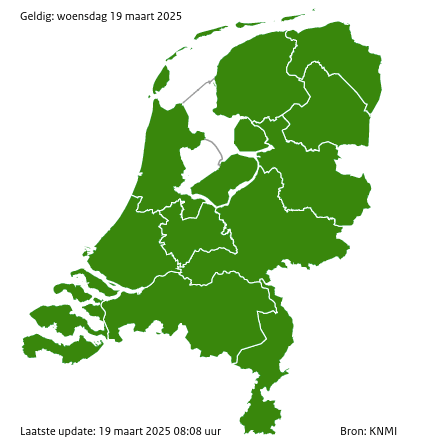 Waarschuwingen gevaarlijk weer