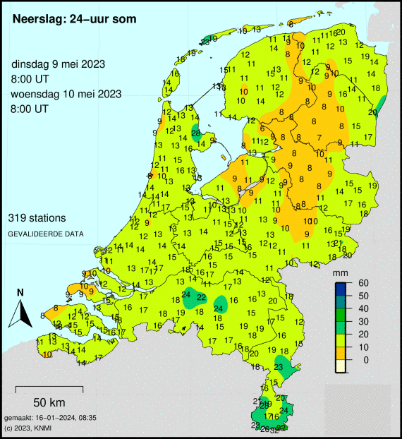 Glans heuvel audit Neerslagkaart van Nederland: neerslag per postcode of plaats