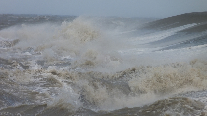 Storm op de Waddenzee (foto: Jannes Wiersema)