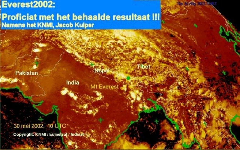 Satellietfoto Mount Everest