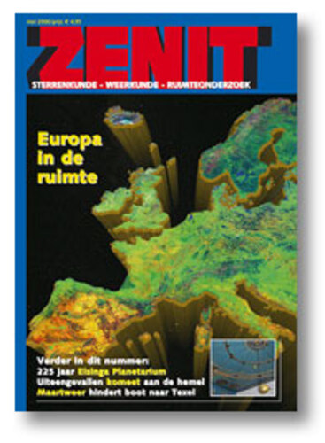 Zenit over Europa in de ruimte