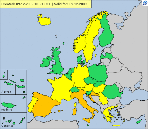 Letland 32e land aangesloten bij  Meteoalarm