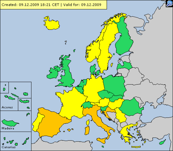Letland 32e land aangesloten bij  Meteoalarm
