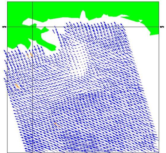 ASCAT observations of the oil spill in the Gulf of Mexico
