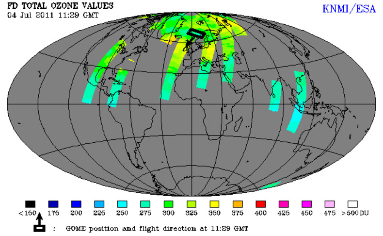 Laatste GOME-data van satelliet ERS-2