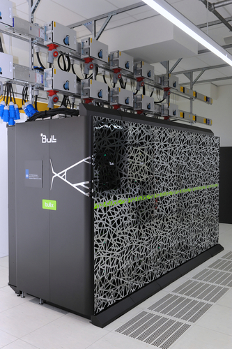 Het nieuwe computersysteem van het KNMI. foto KNMI