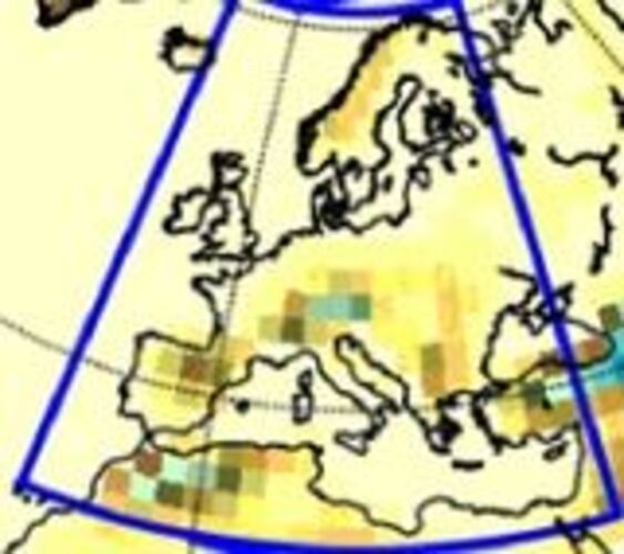 Klimaatmodel. Bron: KNMI