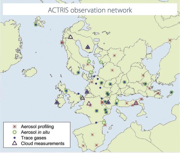 Meetnetwerk ACTRIS-2. Bron: KNMI