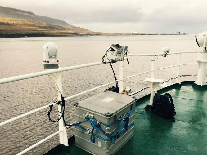 Meetinstrument MAXDOAS aan boord van De Ortelius. Foto KNMI