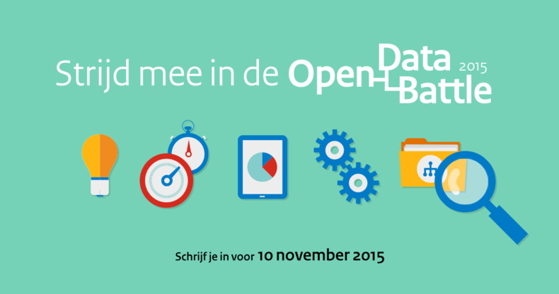 Doe mee met Open Data Battle en bedenk een unieke app, schrijf je in voor 10 november 2015.