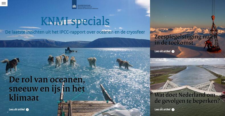 Cover van de KNMI special over zeespiegelstijging