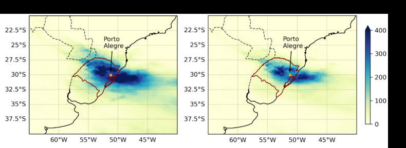Overstromingsregio Brazilie