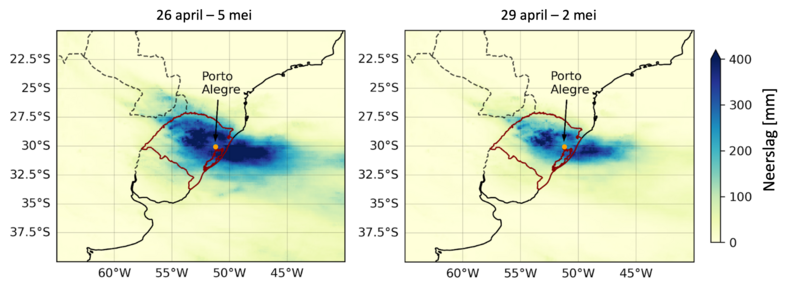 Overstromingsregio Brazilie
