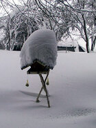 Sneeuw Beieren vogelhuisje