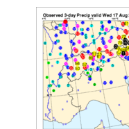 Neerslag Alpengebied 20-22 augustus 2005