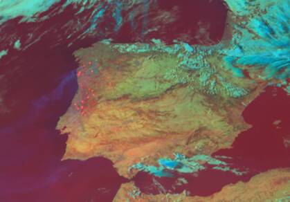 Bosbranden in Portugal