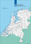 Locaties neerslagwaarnemers.