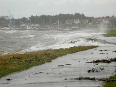 Onstuimig herfstweer op Terschelling