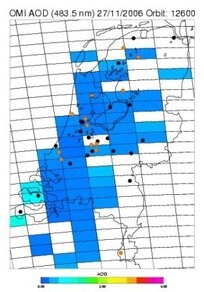 Kaart van de meetlokaties