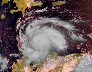 Metop satellietopname hurricane Felix op 2 september 2007 (Eumetsat)
