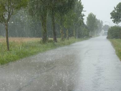 Zware buien (foto: Jannes Wiersema)