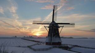 December was de koudste maand in ruim veertig jaar. Vrijwel de hele maand lag er sneeuw (foto: Jannes Wiersema) 