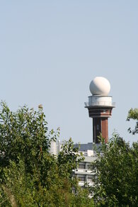 De neerslagradar in De Bilt. Bron: KNMI