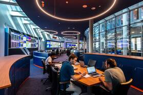 Het onlangs gerenoveerde EUMETSAT controlecentrum in Darmstadt, Duitsland (Bron: EUMETSAT)