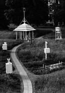 Foto van de pagode voor 1951 op de oude locatie