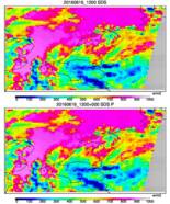 Animatie van gemeten en berekende zonnestraling