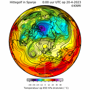 kaart van Zuidwest-Europa en Noord-Afrika