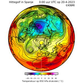 kaart van Zuidwest-Europa en Noord-Afrika