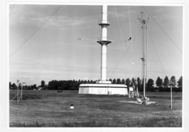 De Cabauw meetmast in 1972 of 1973 (KNMI) 