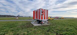 foto van de nieuwe wind lidar op Schiphol