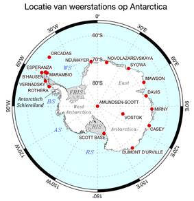 Weerstations op Antarctica
