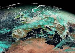 Sneeuwweekeinde eind november 2005 (Meteosat MSG)