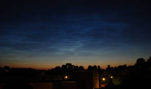 Lichtende nachtwolken zoals zelden in ons land te zien