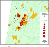 Overzicht van de schademeldingen.