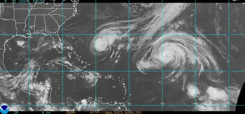 Satellietfoto Jeanne en Karl, woensdag 22 september