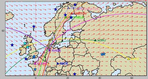 De verste locatie waar infragluid is gemeten is in Kazakhstan (3360 km) (Bron: CEA, Frankrijk)