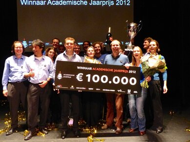 Het winnende iSPEX-team 