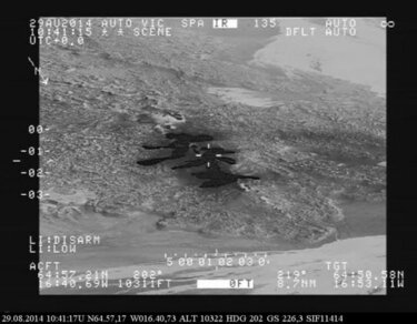 Tweede eruptie van de IJslandse vulkaan Bárdarbunga  om 10.41  (Bron: Icelandic Meteorological Office) 