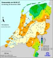 Sneeuwhoogte donderdag 29 december 2005