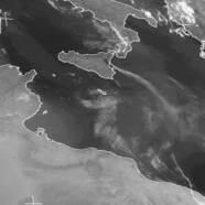 NOAA-satellietbeeld van 23 juli 2001 6 uur UTC