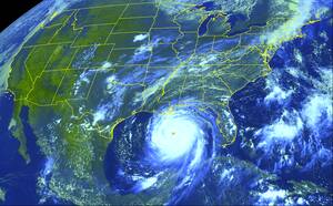 Satellietopname Katrina Eumetsat