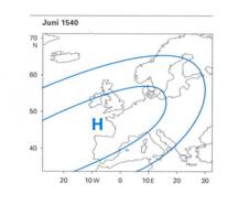 Weerkaart juni 1540