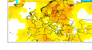 Temperatuurafwijking Europa, juli '05
