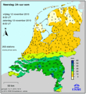 Neerslagsom vrijdag 12-11