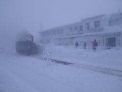 De Brocken in de Harz in Duitsland hadden met Kerst 2010 de meeste sneeuw, zo'n anderhalve meter (foto: Theo Jurriëns)
